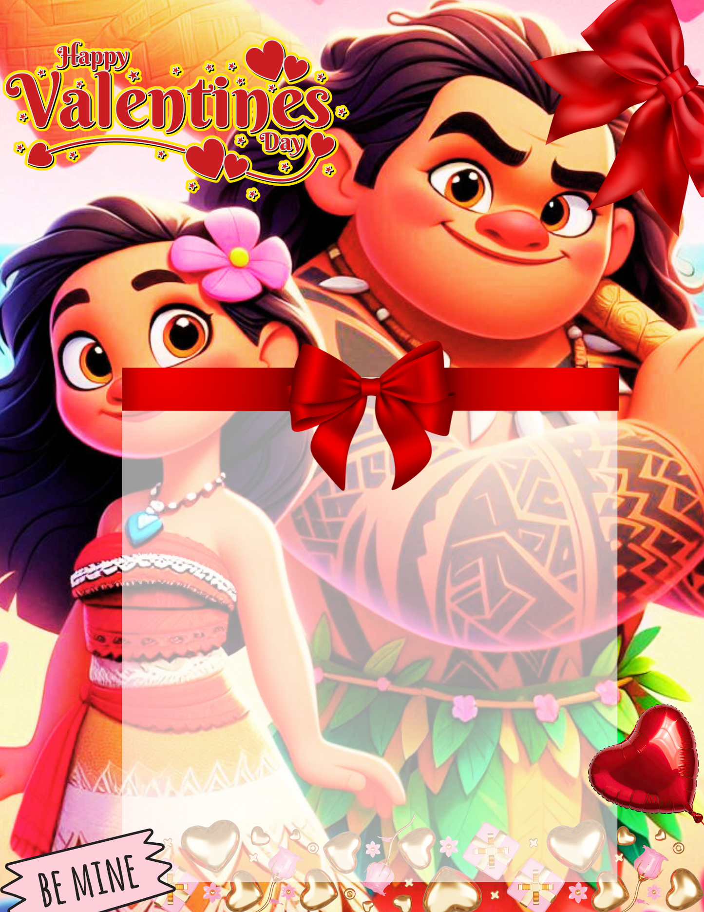 Valentine jumbo kid card