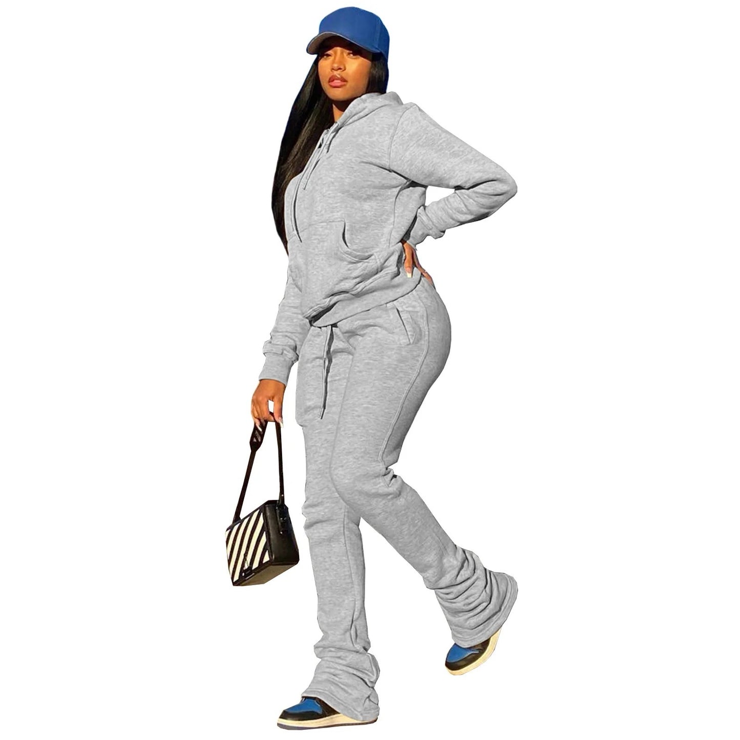 2-Piece Jogger Stacked Leggings Set