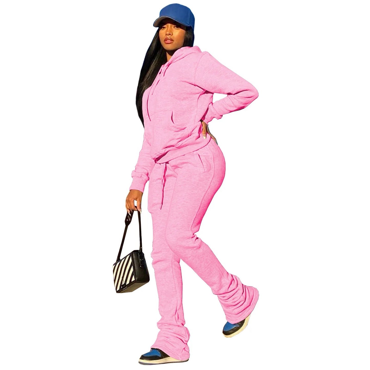 2-Piece Jogger Stacked Leggings Set