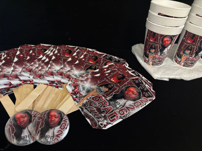 12 custom foam cups