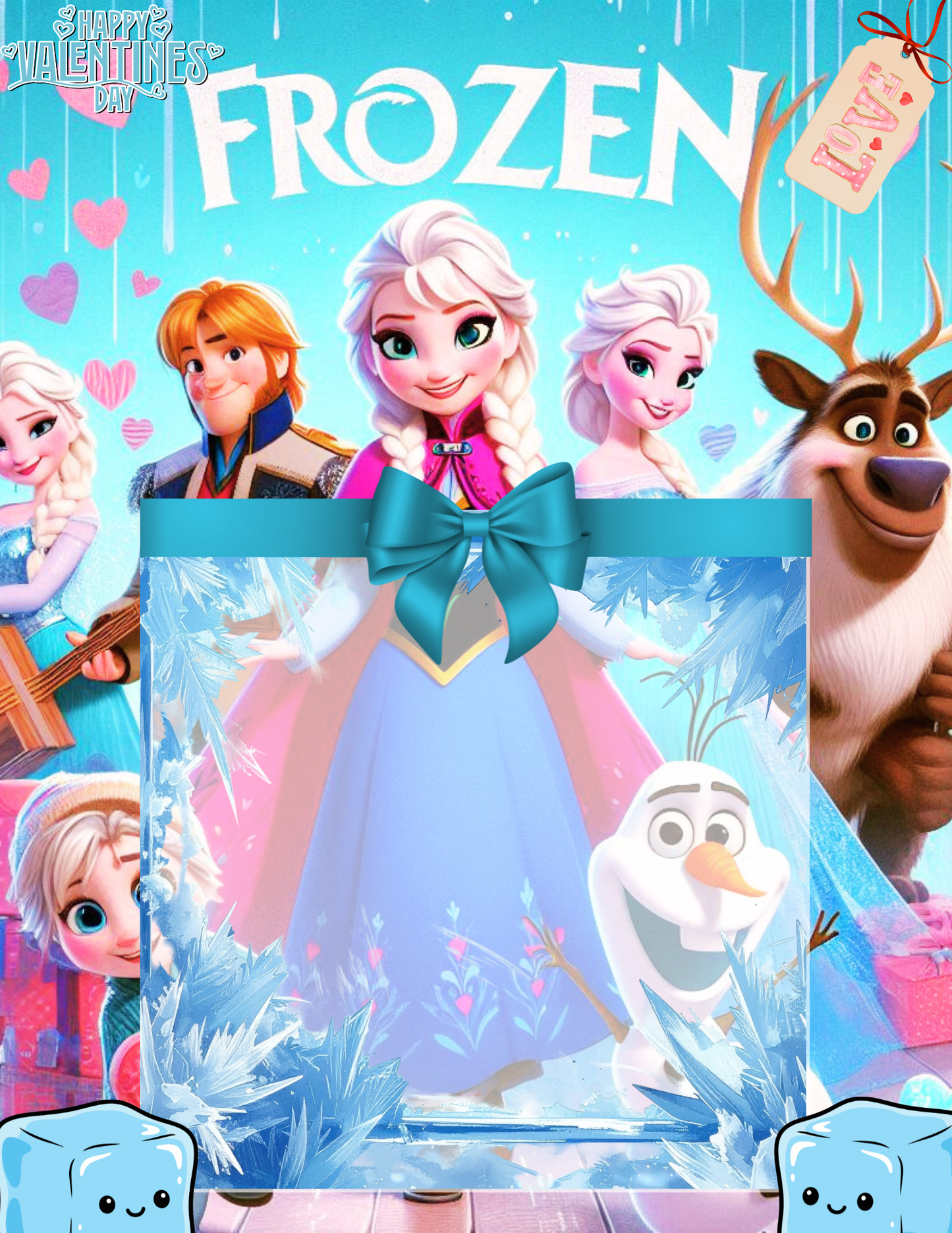 Valentine jumbo kid card