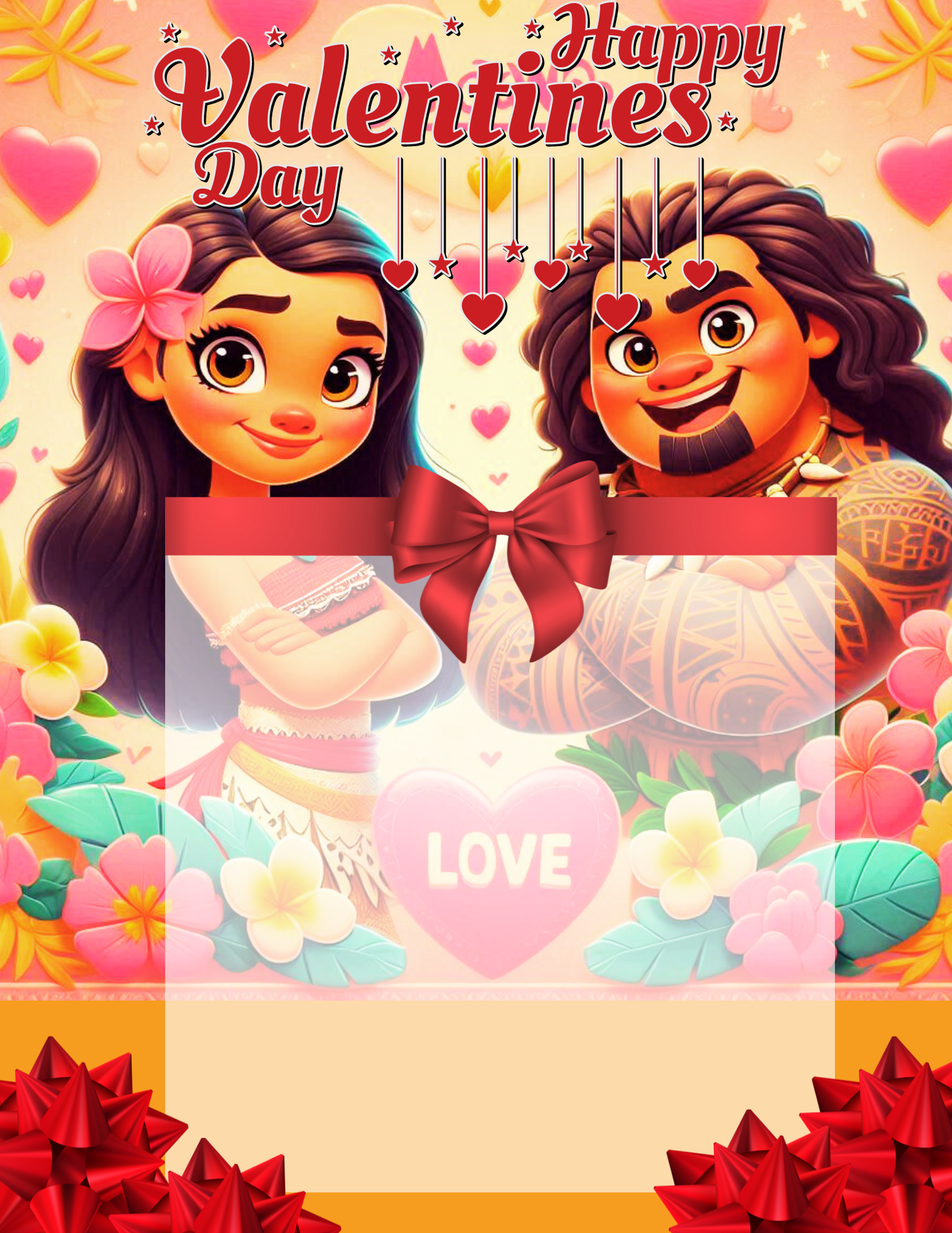 Valentine jumbo kid card