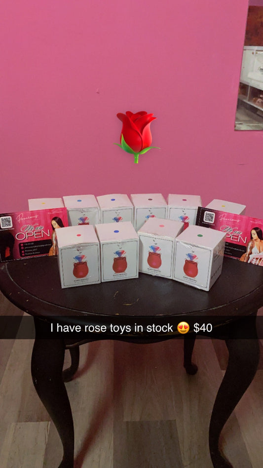 Glow in the dark rose toy