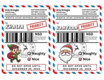 Christmas labels (customized)