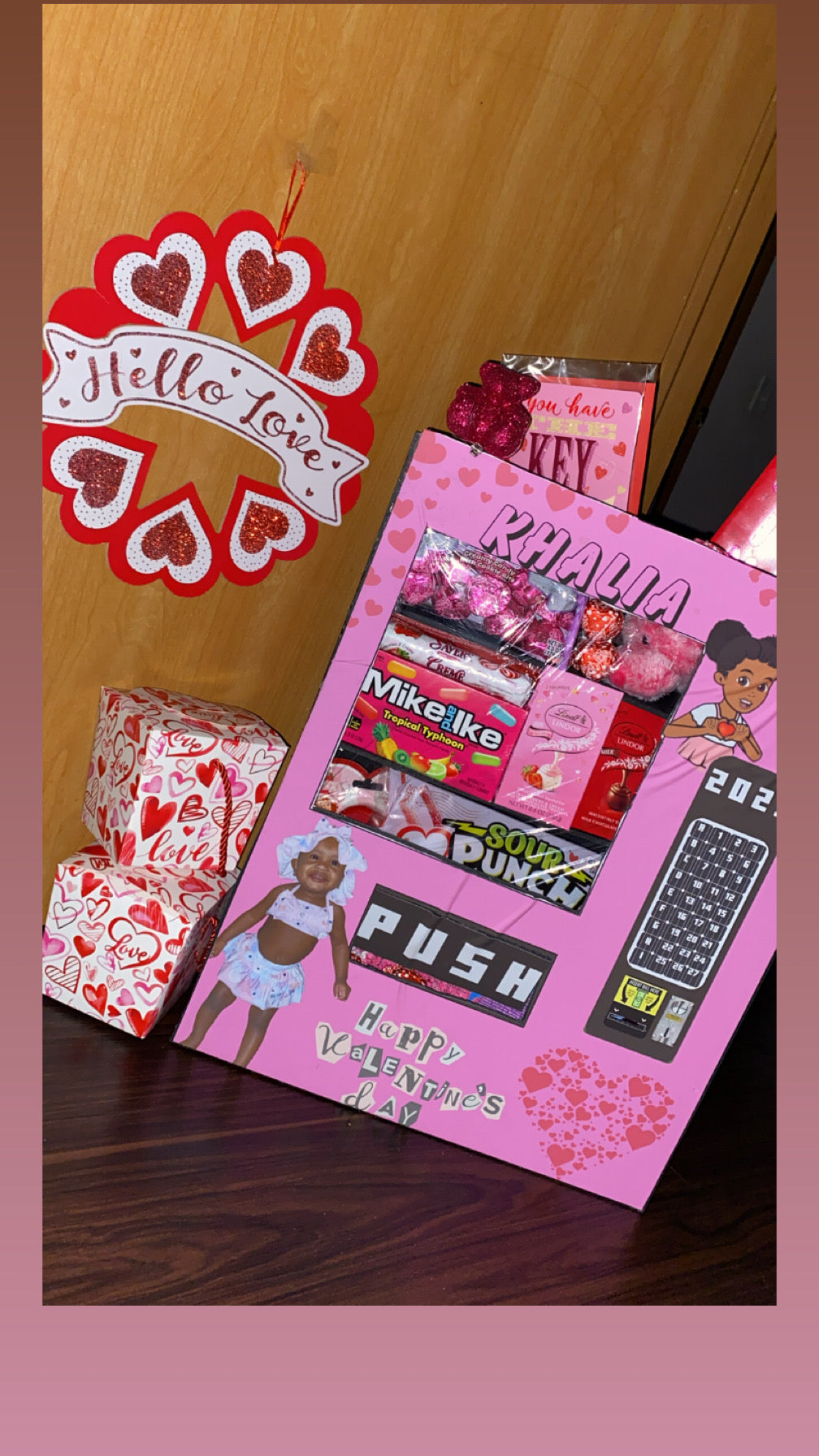 Valentines Day vending machine
