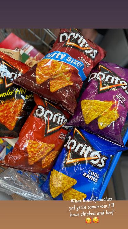 Precious party pack (nachos & slushees)