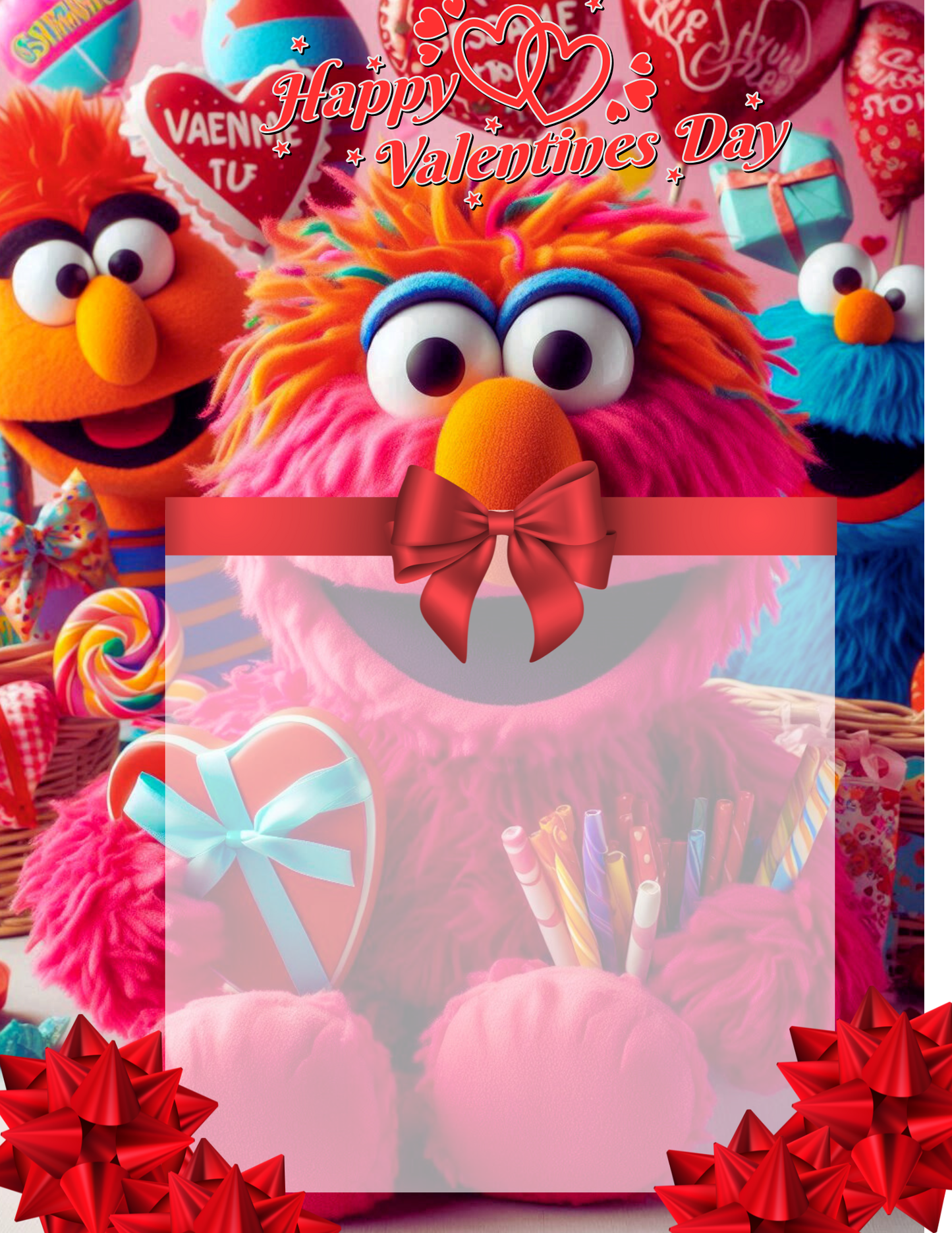 Valentine jumbo kid card