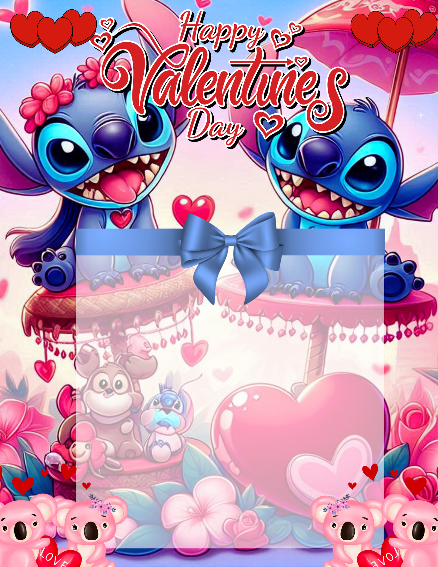 Valentine jumbo kid card
