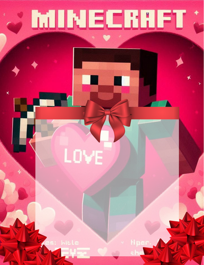 Valentine jumbo kid card