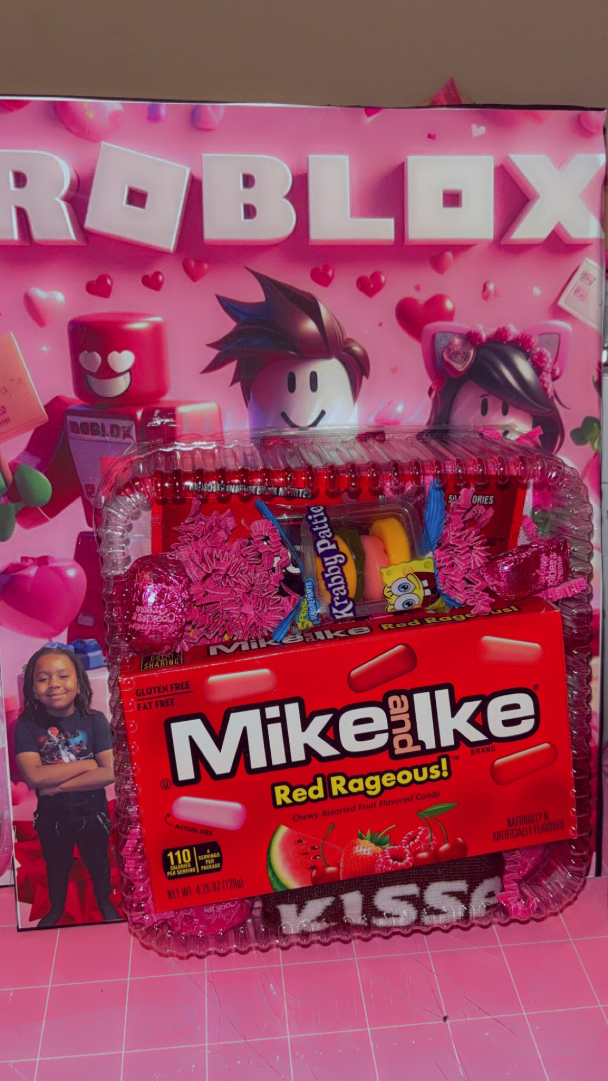 Valentine jumbo kid card