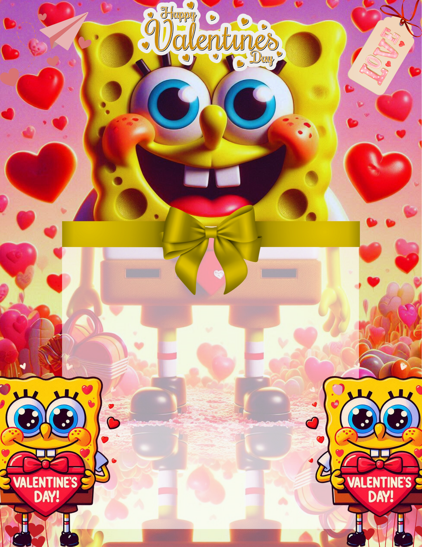 Valentine jumbo kid card