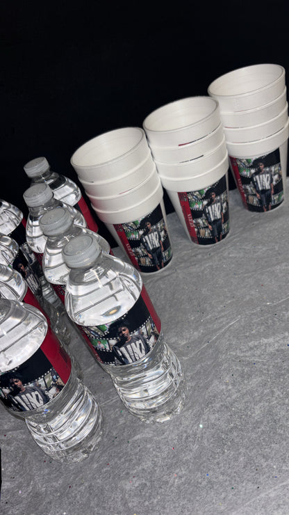 12 custom foam cups