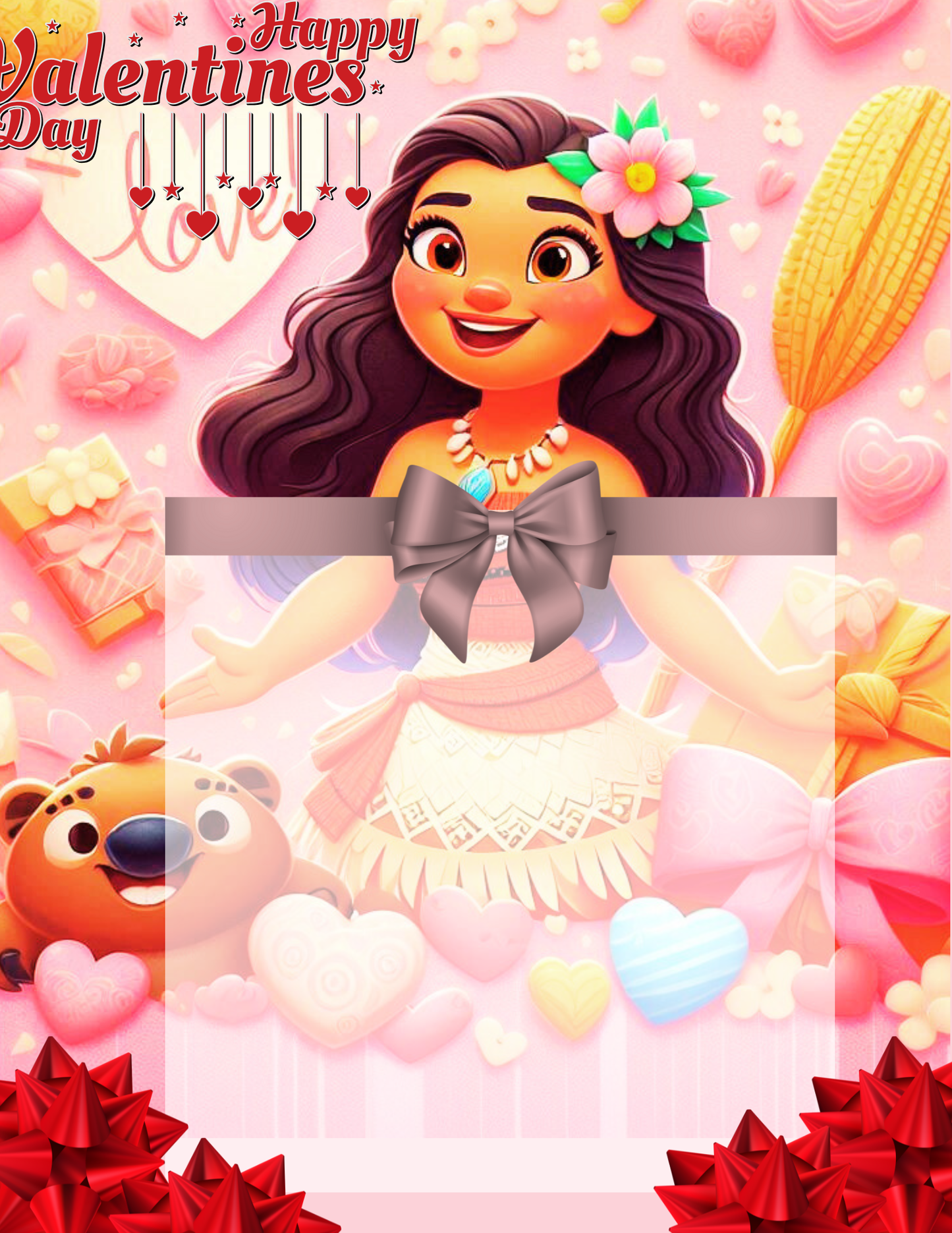 Valentine jumbo kid card