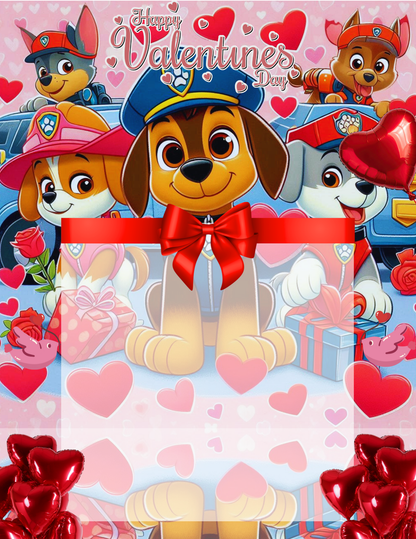 Valentine jumbo kid card