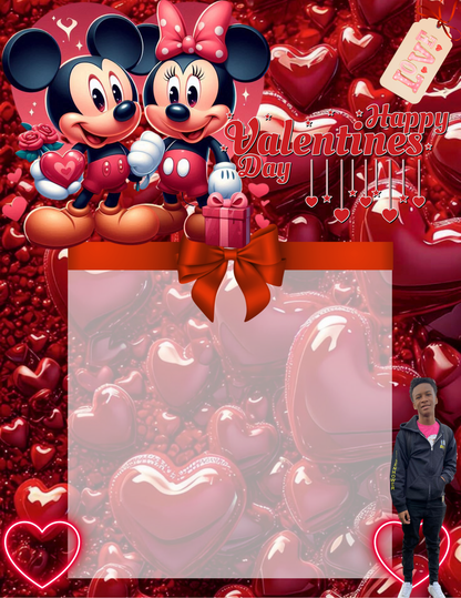 Valentine jumbo kid card