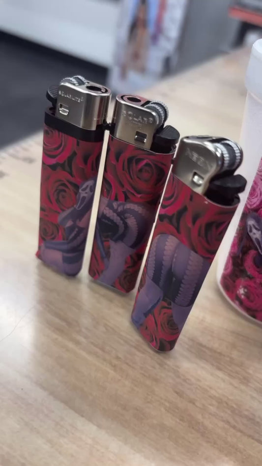 Custom lighters and tobacco wrappers